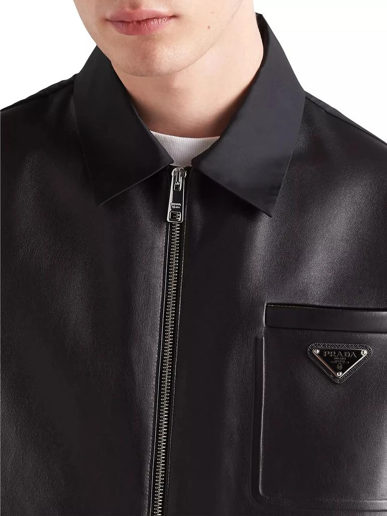 商品Prada|Re-Nylon and Leather Jacket,价格¥36712,第5张图片详细描述