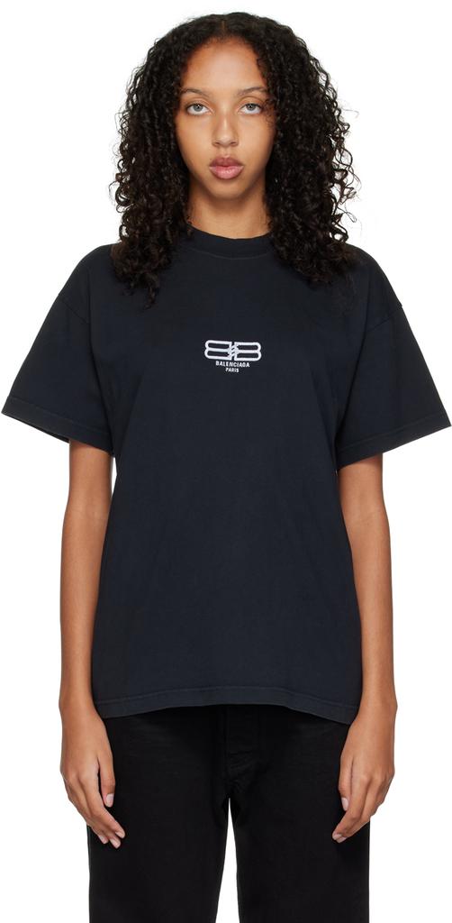 Black BB Paris Icon T-Shirt商品第1张图片规格展示