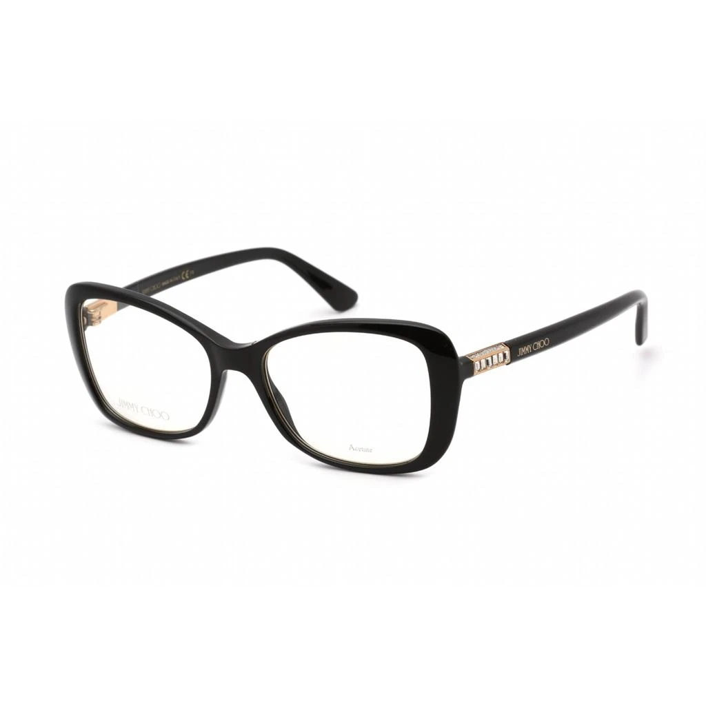 商品Jimmy Choo|Jimmy Choo Women's Eyeglasses - Full Rim Butterfly Black Plastic Frame | JC284 0807 00,价格¥546,第1张图片