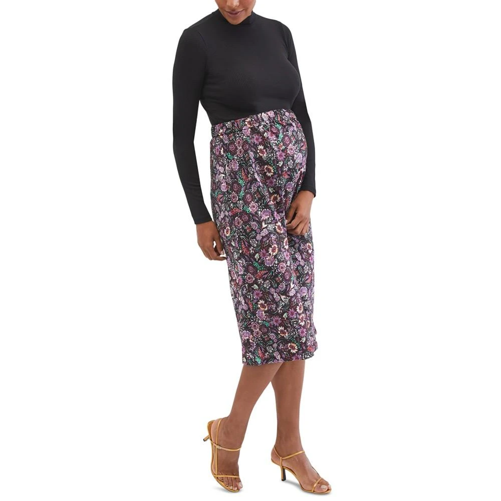 商品Motherhood Maternity|Over The Belly Printed Maternity Skirt,价格¥261,第4张图片详细描述