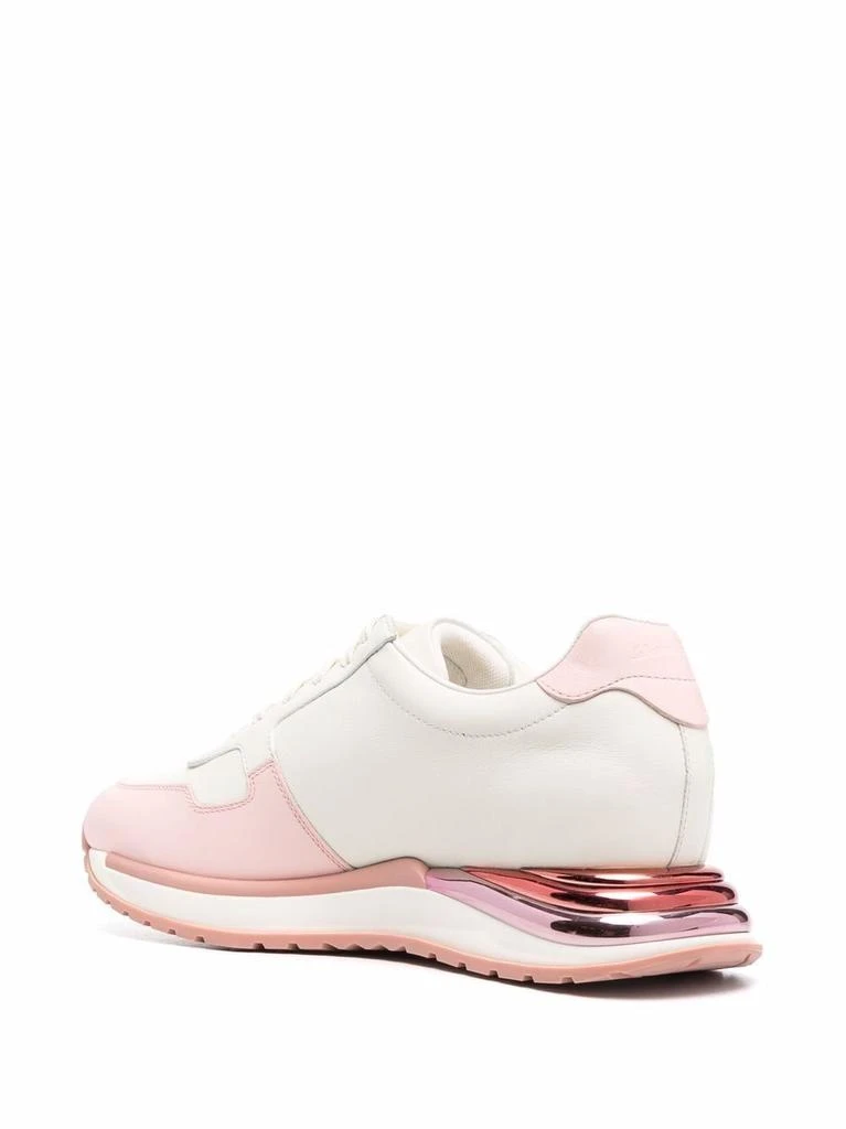商品Salvatore Ferragamo|Salvatore ferragamo women's pink leather sneakers,价格¥6049,第3张图片详细描述