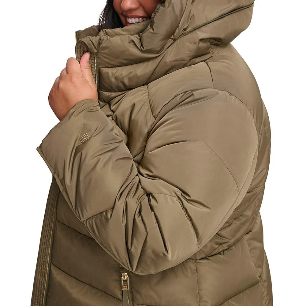 商品Tommy Hilfiger|Women's Plus Size Hooded Puffer Coat,价格¥1212,第4张图片详细描述