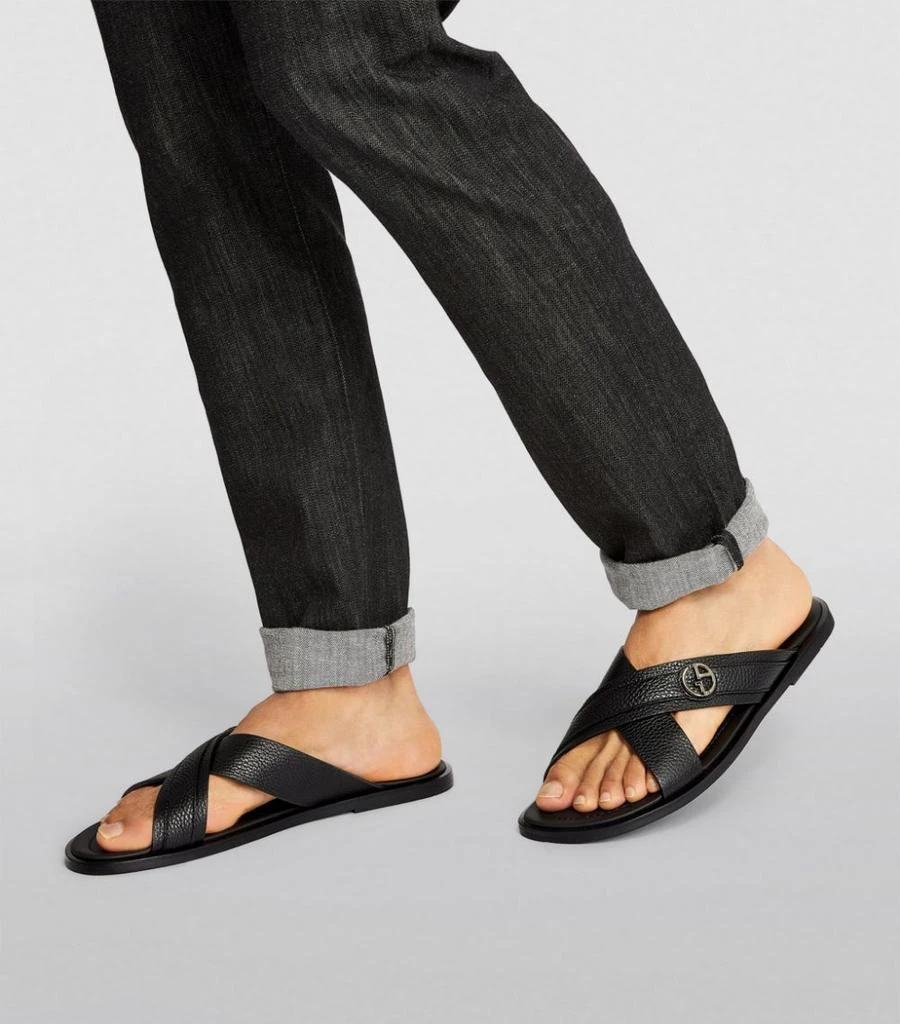 Leather Slip-On Sandals 商品