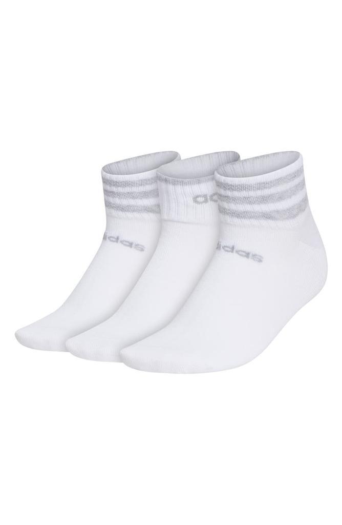 商品Adidas|3-Stripe Ankle Socks - Pack of 3,价格¥73,第1张图片