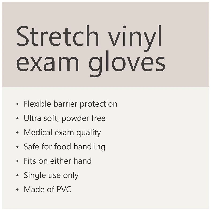 商品Walgreens|Stretch Vinyl Exam Gloves S,价格¥84,第5张图片详细描述