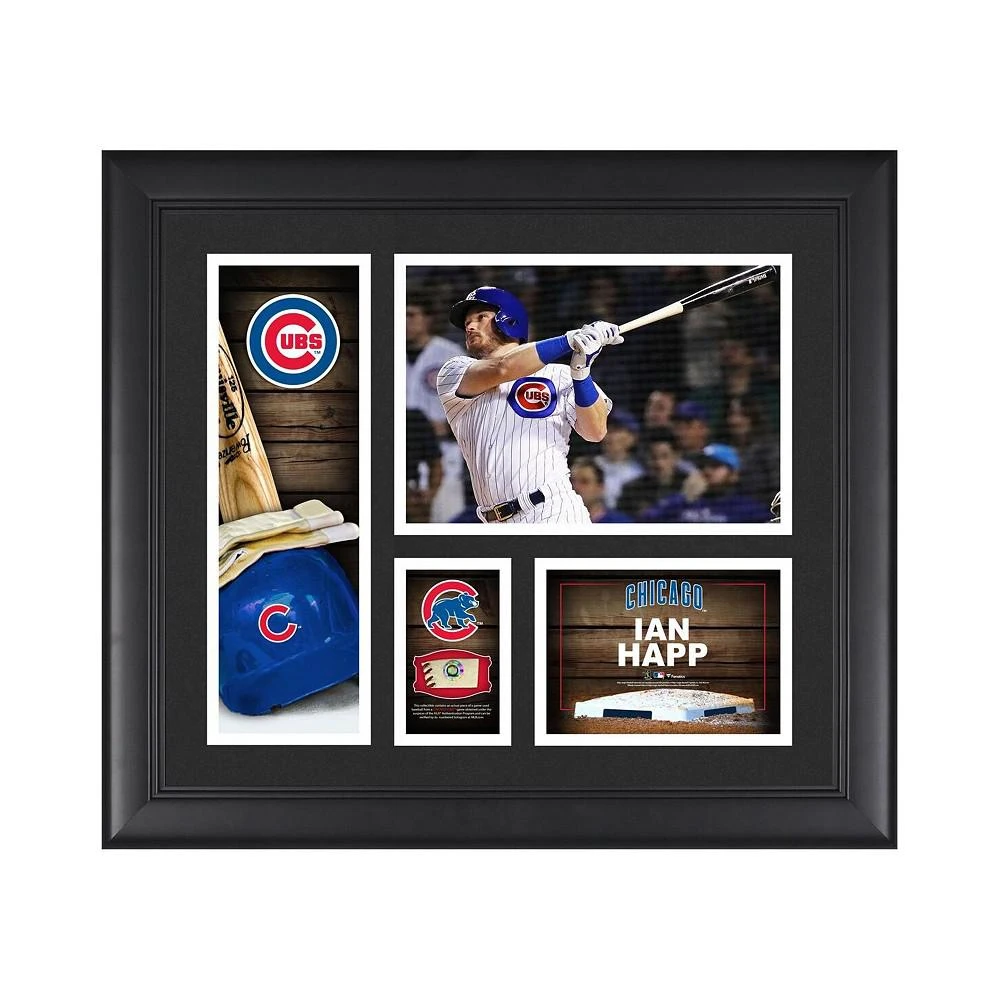 商品Fanatics Authentic|Ian Happ Chicago Cubs Framed 15" x 17" Player Collage with a Piece of Game-Used Ball,价格¥601,第1张图片