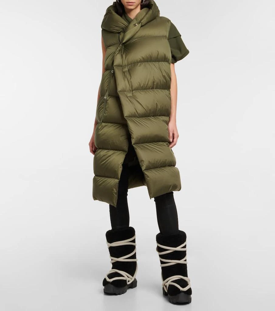 商品Rick Owens|DRKSHDW绑带式羊毛皮靴子,价格¥14434,第2张图片详细描述