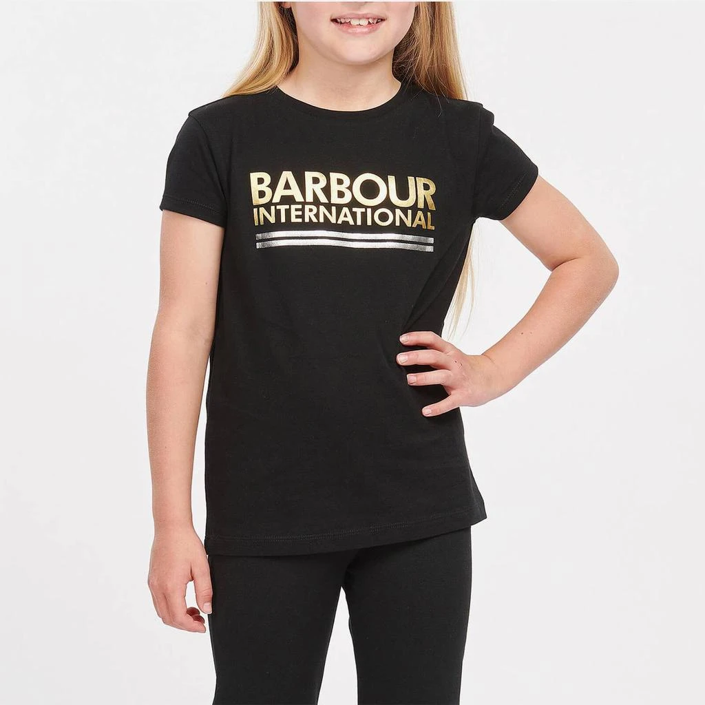 商品Barbour|Barbour International Girls' Reina T-Shirt - Black,价格¥90,第3张图片详细描述