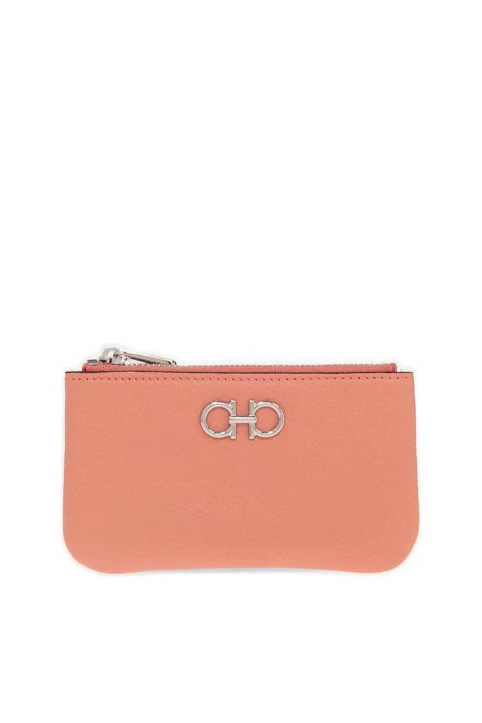 商品Salvatore Ferragamo|Salvatore Ferragamo Logo Plaque Zipped Key Holder,价格¥990,第1张图片