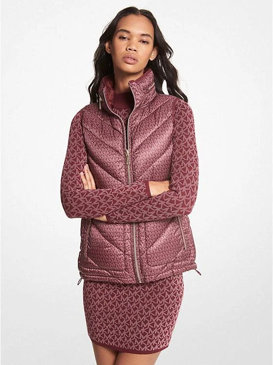 商品Michael Kors|Reversible Logo Print Quilted Vest,价格¥504,第1张图片