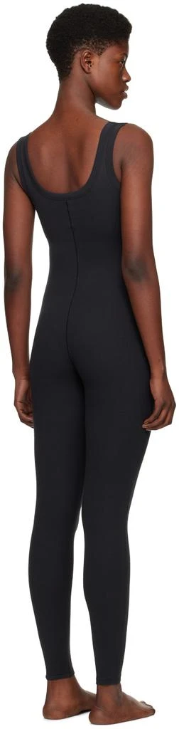 商品SKIMS|Black Cotton Rib Tank Catsuit Jumpsuit,价格¥671,第3张图片详细描述