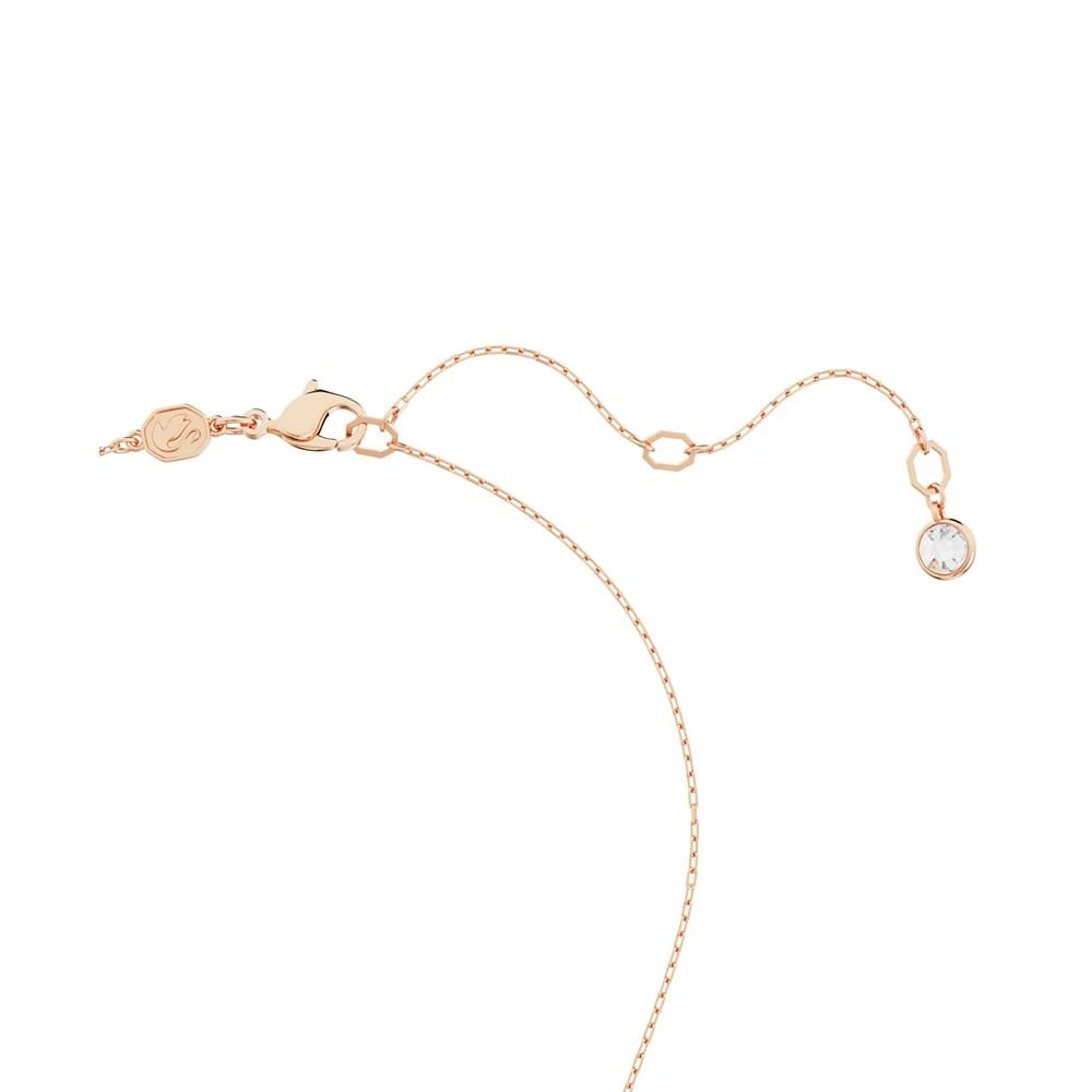 商品Swarovski|Rose Gold-Tone Crystal Moon & Imitation Pearl Pendant Necklace, 15-3/4" + 2-3/4" extender,价格¥1093,第3张图片详细描述