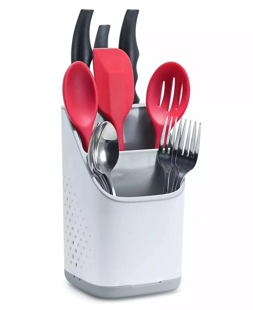 商品Cheer Collection|Utensil Organizer Caddy and Drying Rack with Drip Tray,价格¥175,第3张图片详细描述