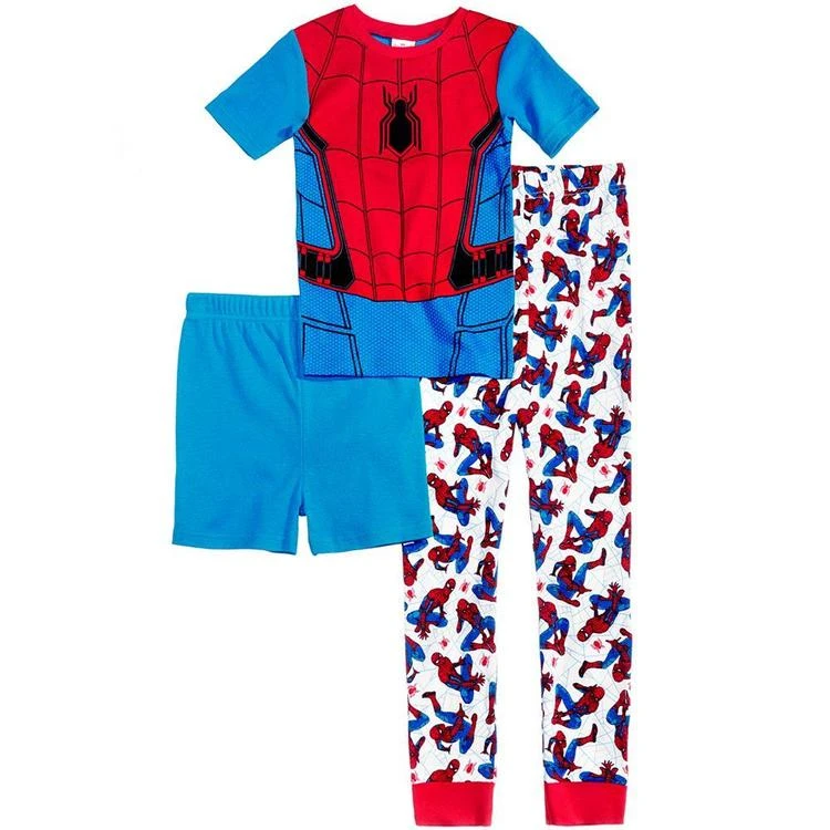 商品Spider-Man|3-Pc. Cotton Pajama Set, Little Boys (4-7) & Big Boys (8-20),价格¥150,第1张图片