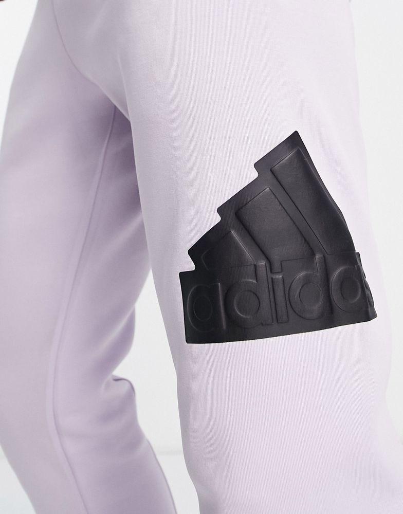 adidas Sportswear future icons BOS joggers in lilac商品第3张图片规格展示