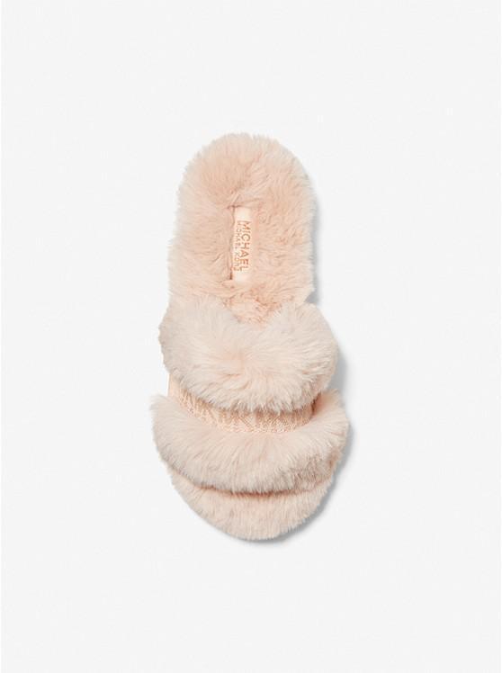 商品Michael Kors|Scarlett Faux Fur Slide Sandal,价格¥556,第5张图片详细描述