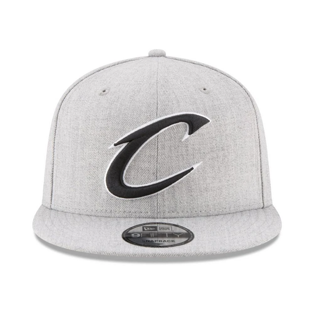 商品New Era|Boys' Cleveland Cavaliers The Heather 9FIFTY Snapback Cap,价格¥115,第2张图片详细描述