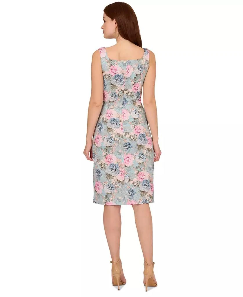 商品Adrianna Papell|Women's Sleeveless Floral Matelasse Dress,价格¥988,第2张图片详细描述