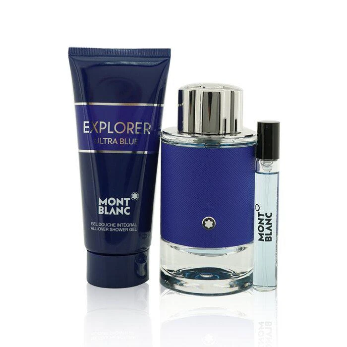 商品MontBlanc|Montblanc 探寻蓝海香水套装：淡香精 100ml + 淡香精 7.5ml + 沐浴露 100ml 3pcs,价格¥516,第1张图片