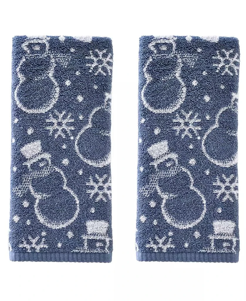 商品SKL Home|Top Hat Snowman Jacquard Cotton Bath Towel, 25" x 50",价格¥228,第1张图片