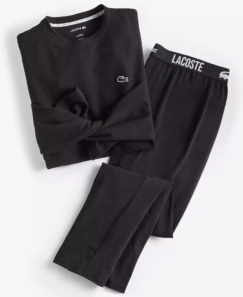 商品Lacoste|Men's Classic-Fit Straight-Leg Pajama Pants,价格¥270,第3张图片详细描述