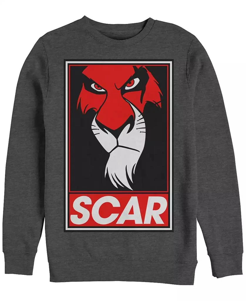 商品Disney|Disney Men's Lion King Scar Poster, Crewneck Fleece,价格¥333,第1张图片