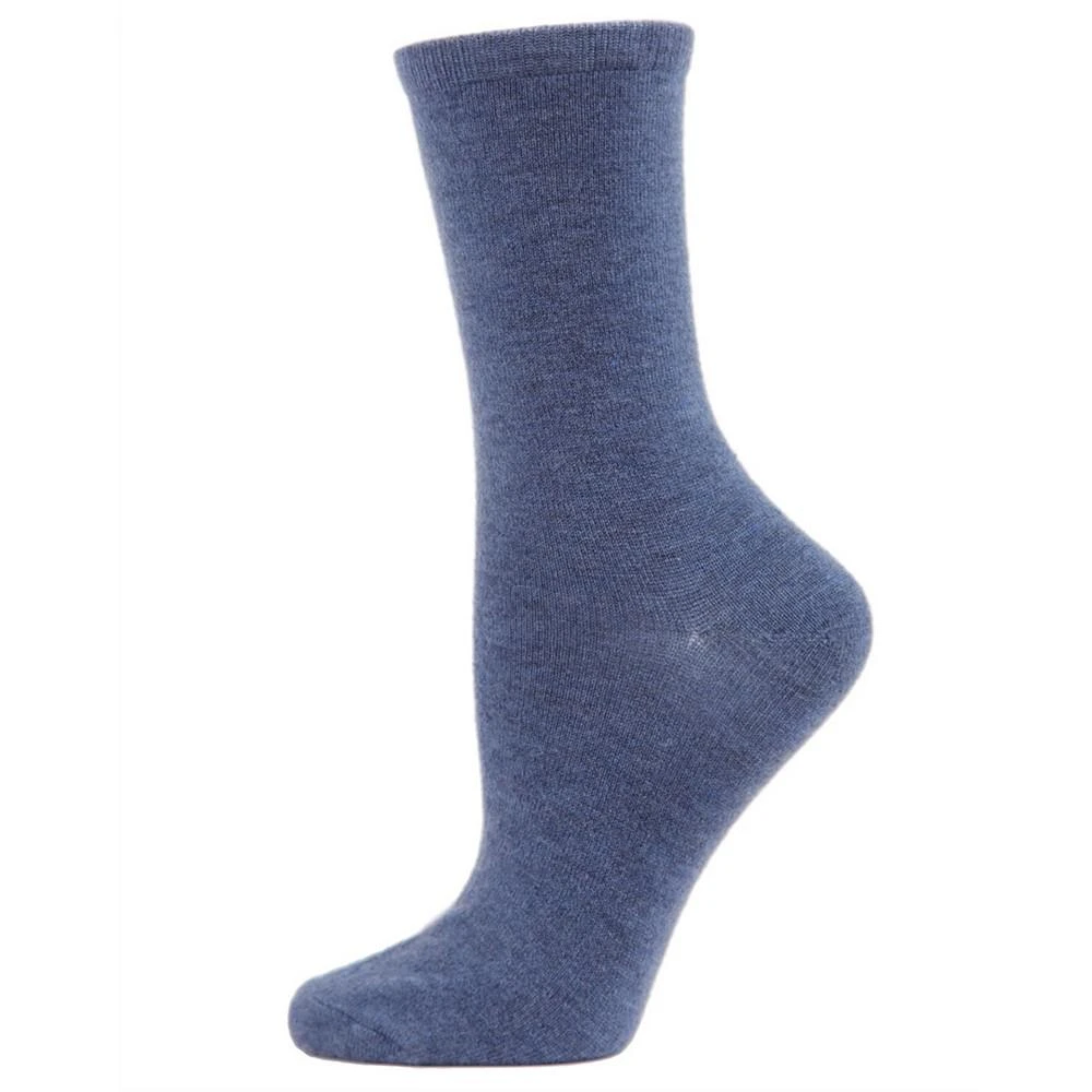 商品Memoi|Flat knit Cashmere Women's Crew Socks,价格¥104,第1张图片详细描述