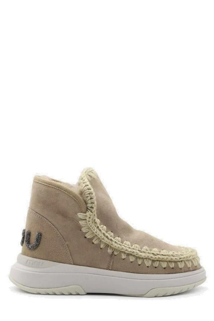 商品Mou|Mou Eskimo Logo-Glitter Whipstitch-Trim Boots,价格¥1704,第1张图片