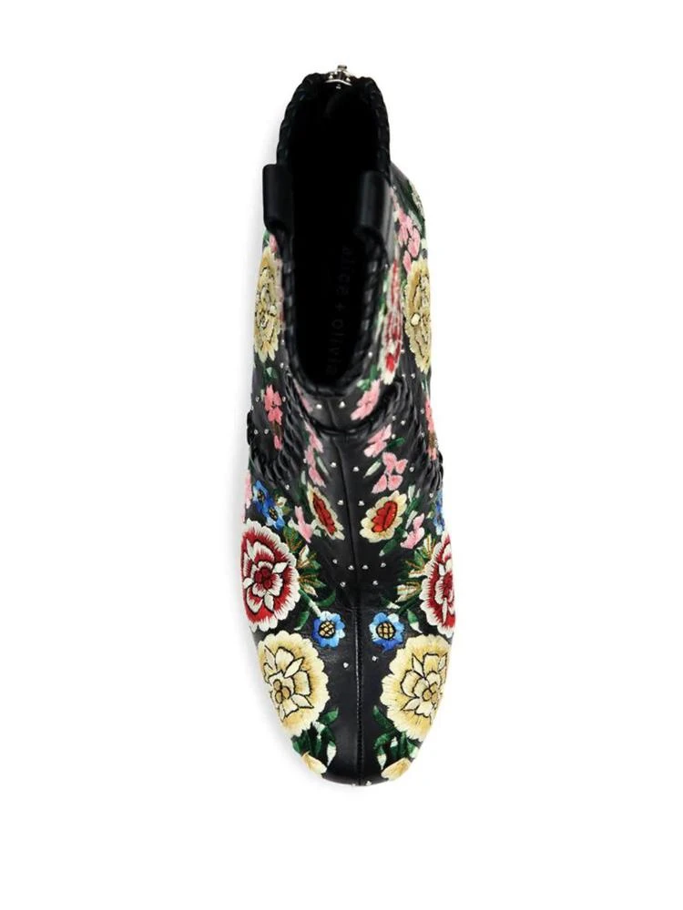 商品Alice + Olivia|Myra Embroidered Leather Booties,价格¥2238,第4张图片详细描述