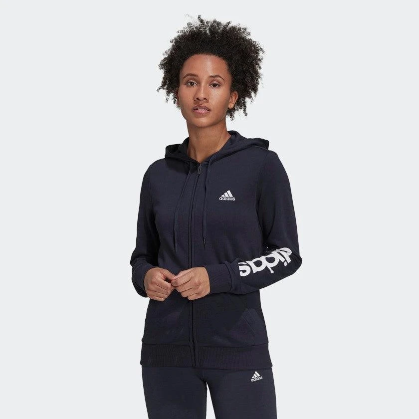 商品Adidas|Women's adidas Essentials Logo Full-Zip Hoodie,价格¥285,第2张图片详细描述