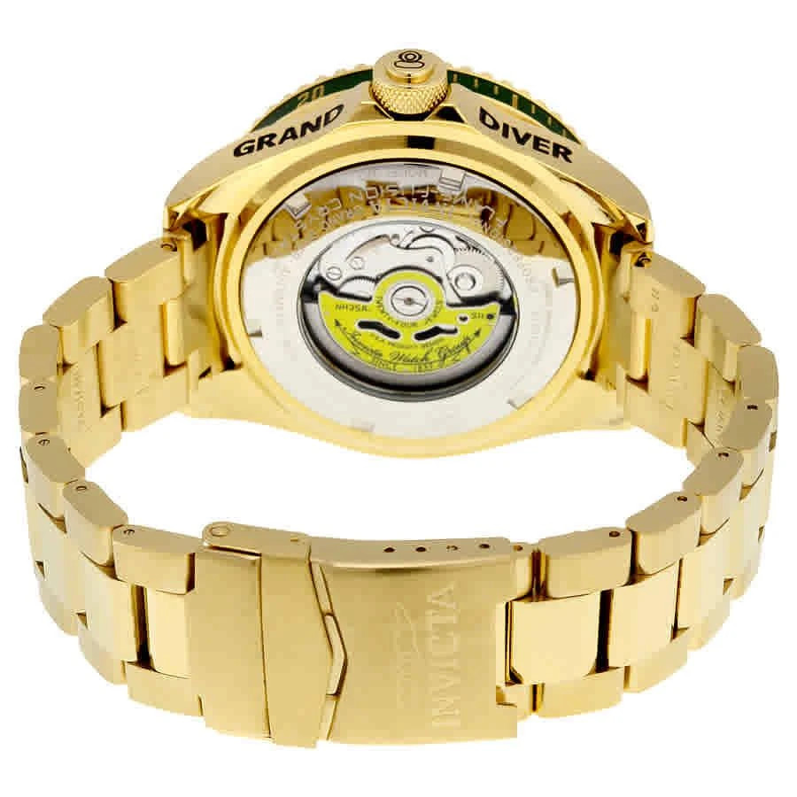 商品Invicta|Invicta Pro Diver Automatic Green Dial Gold-plated Mens Watch 19805,价格¥783,第3张图片详细描述