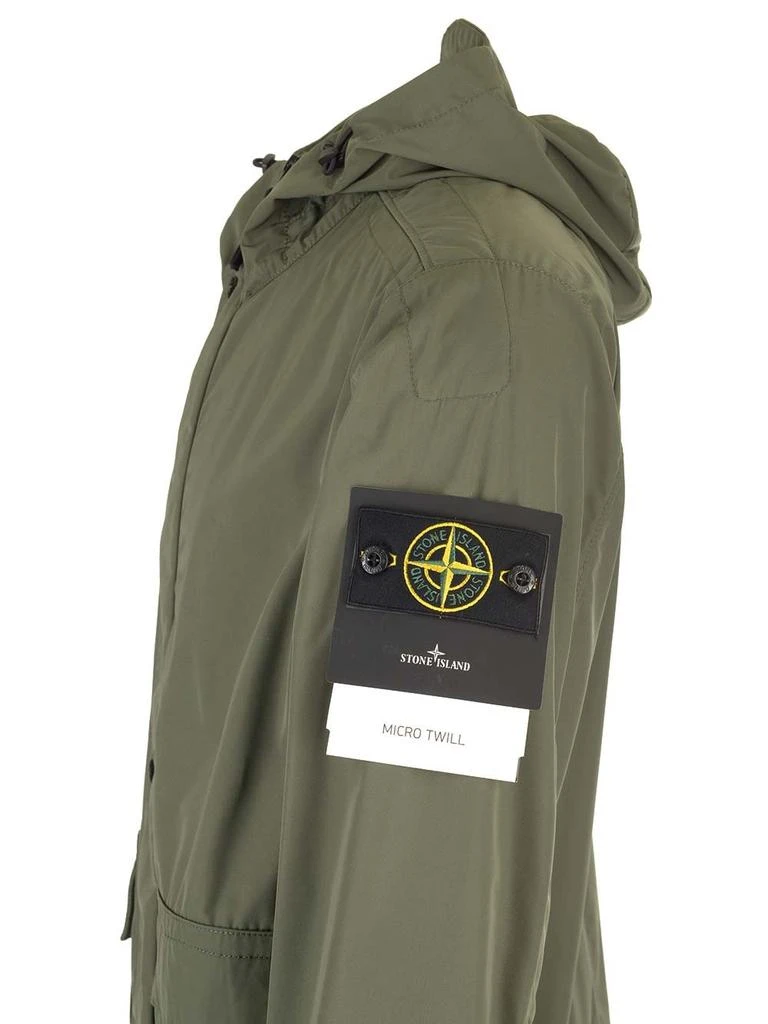 商品Stone Island|Stone Island Logo Patch Hooded Jacket,价格¥4829,第4张图片详细描述