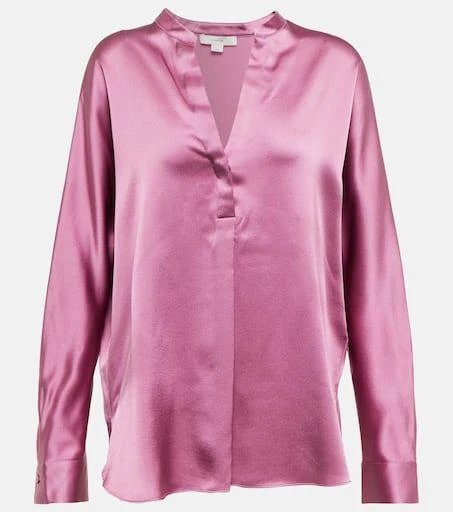 商品Vince|Silk satin blouse,价格¥2113,第1张图片