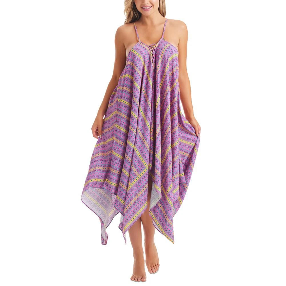 商品Jessica Simpson|Women's Shine Bright Lace-Up Cover-Up Dress,价格¥509,第3张图片详细描述
