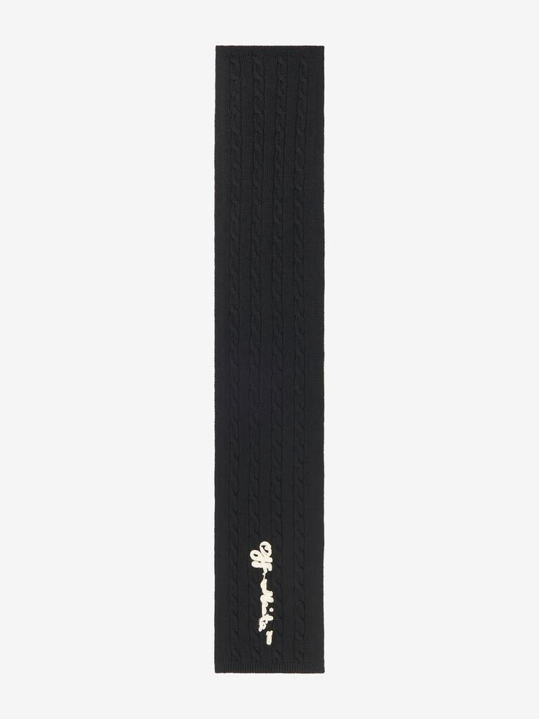 商品Off-White|Boys Off Cable Scarf,价格¥588,第2张图片详细描述
