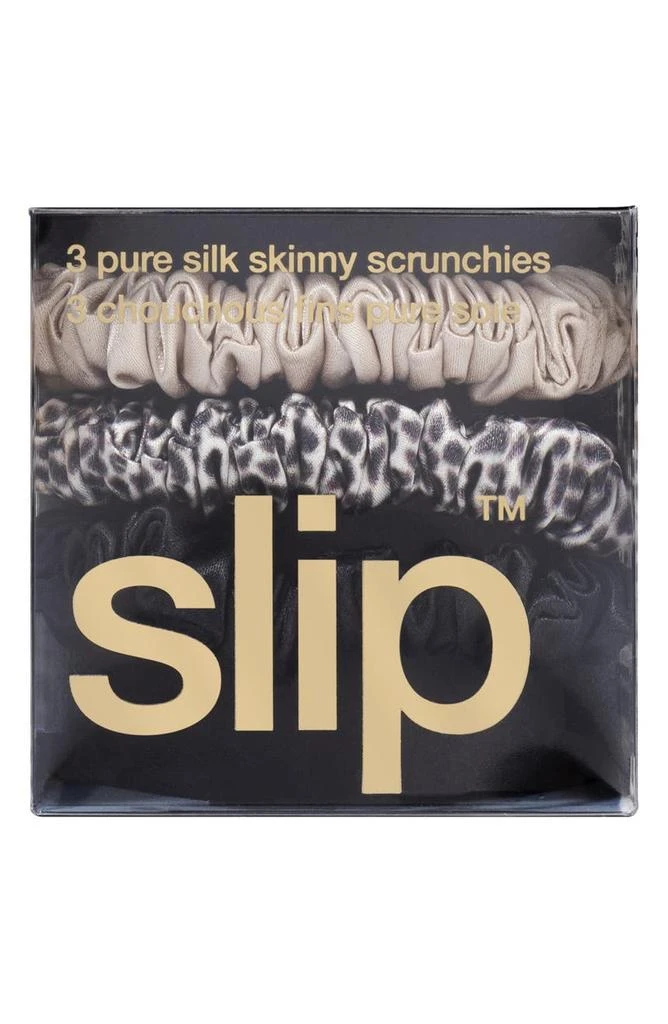 商品Slip|Pure Silk 3-Pack Skinny Scrunchies,价格¥163,第3张图片详细描述