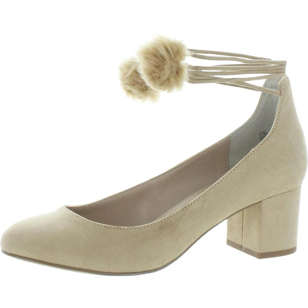商品Charles David|Charles by Charles David Womens Libby Pom Pom Round Toe Pumps,价格¥54,第3张图片详细描述