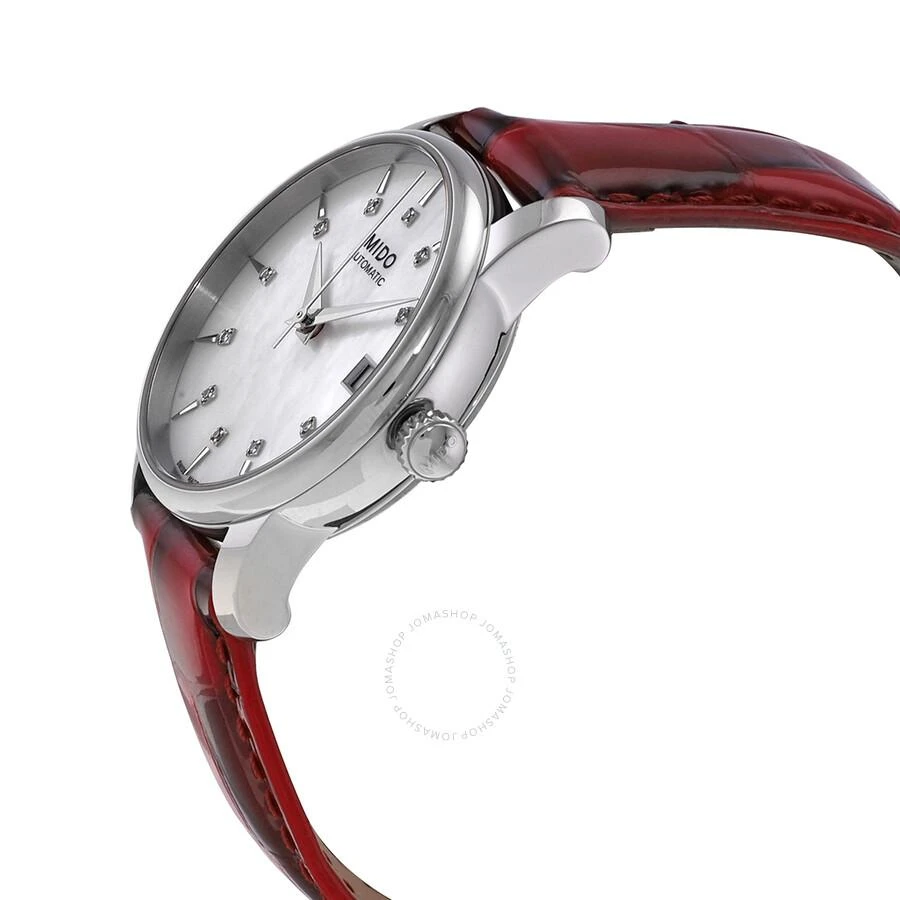 商品MIDO|Baroncelli Automatic Diamond White Mother of Pearl Dial Ladies Watch M0072071610600,价格¥2205,第2张图片详细描述