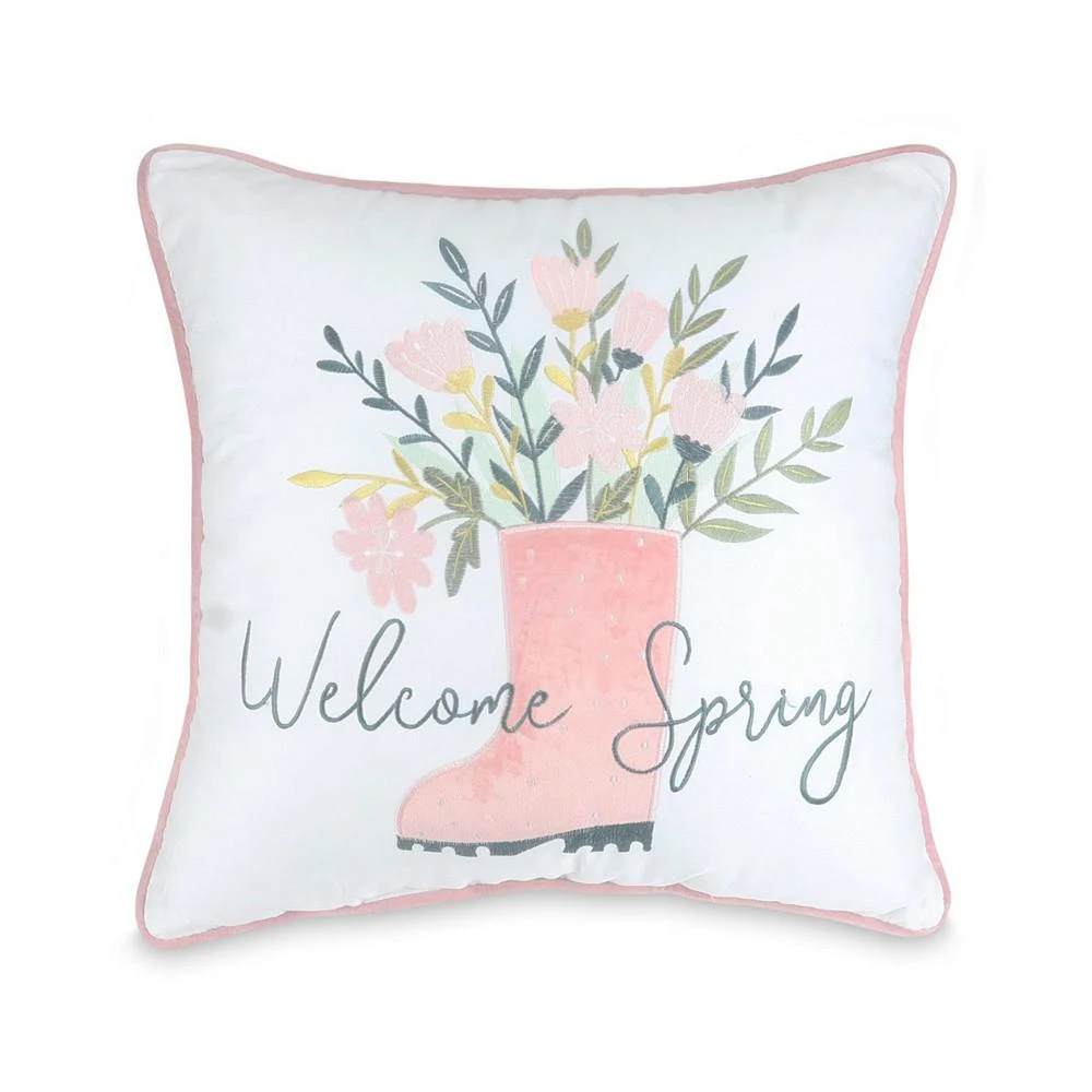 商品Arlee Home Fashions|Welcome Spring Decorative Pillow,价格¥112,第2张图片详细描述