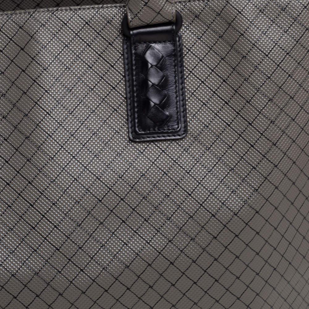 Bottega Veneta Grey/Black PVC and Leather Marco Polo Tote商品第5张图片规格展示