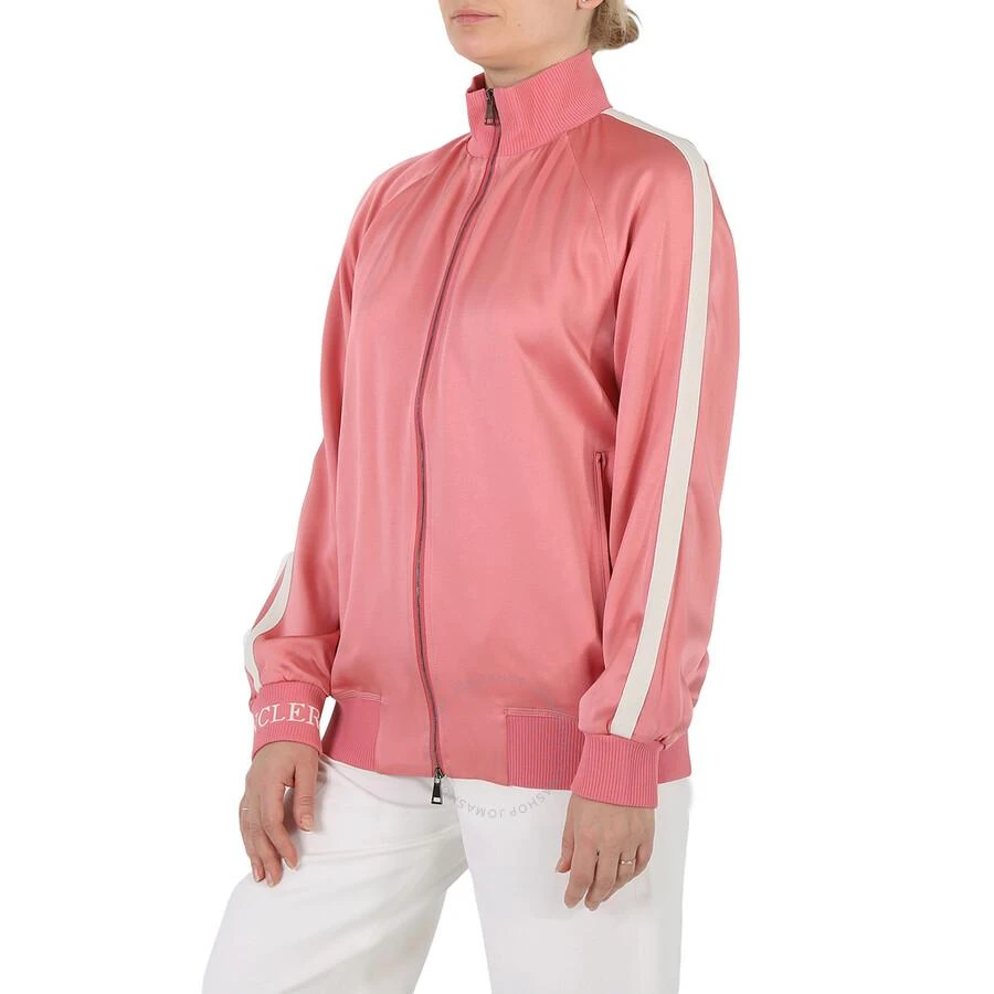 商品Moncler|Ladies Pink Satin Track Jacket,价格¥1807,第3张图片详细描述