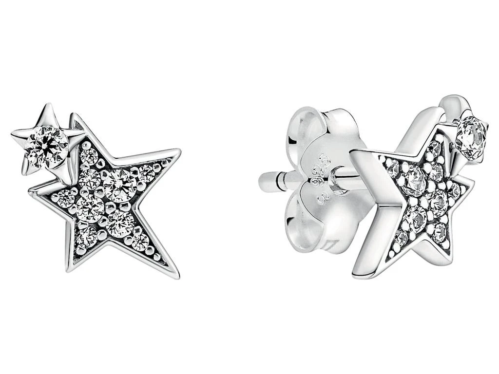 商品PANDORA|Sparkling Asymmetric Stars Stud Earrings,价格¥219,第1张图片