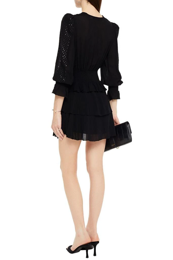 商品IRO|Sequin-embellished gathered crepe mini dress,价格¥881,第3张图片详细描述