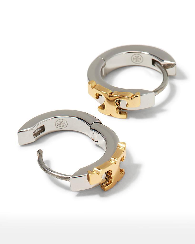 商品Tory Burch|Serif-T Huggie Hoop Earrings,价格¥725,第6张图片详细描述