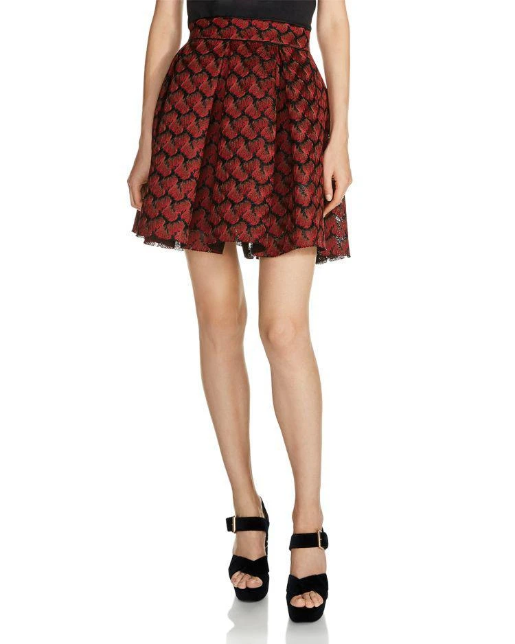商品Maje|Julian Pleated Jacquard Skirt,价格¥1092,第1张图片