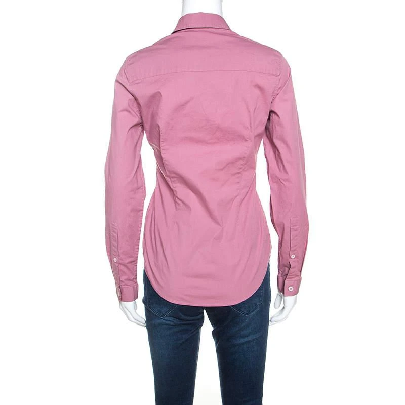 商品[二手商品] Burberry|Burberry Brit Pink Stretch Cotton Button Front Shirt S,价格¥1419,第3张图片详细描述
