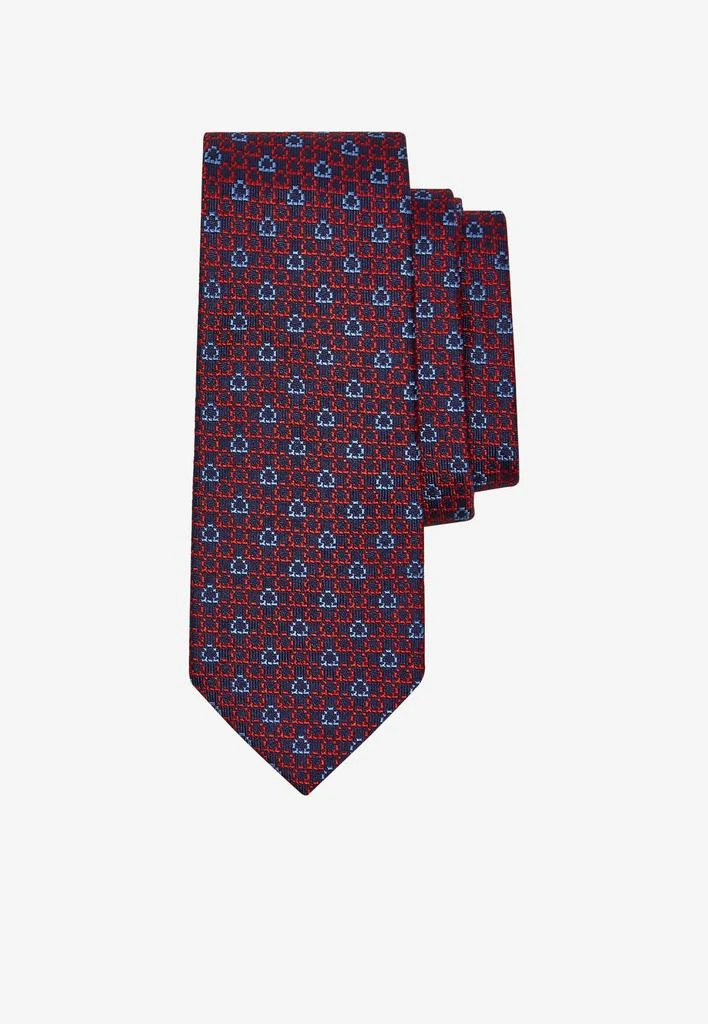 商品Salvatore Ferragamo|Gancini Jacquard Silk Tie,价格¥1613,第1张图片