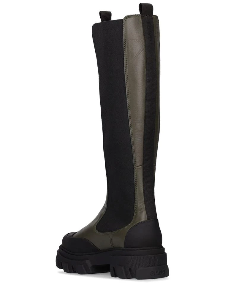 商品Ganni|50mm Leather Tall Boots,价格¥4493,第3张图片详细描述