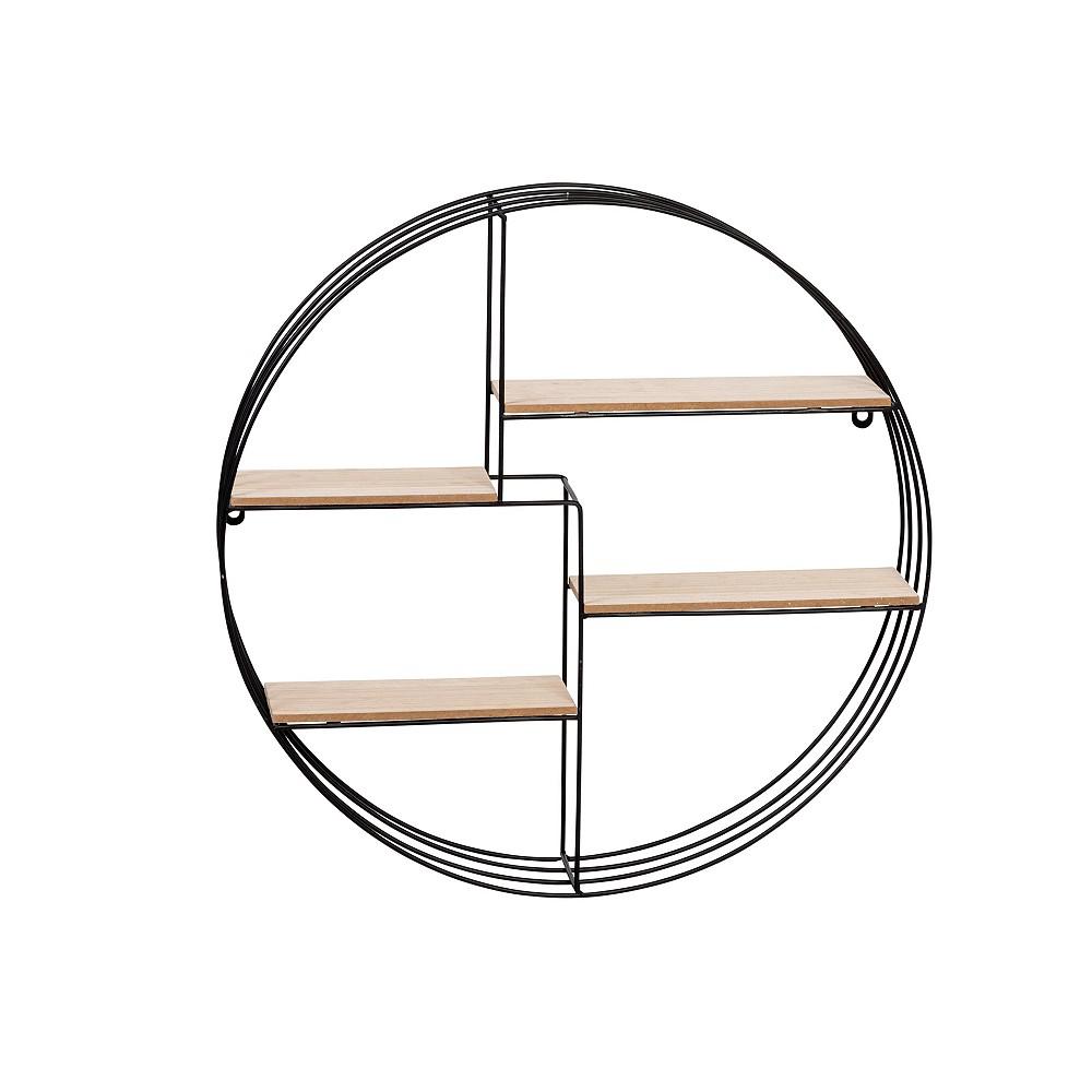 Circular 4 Tier Decorative Metal Wall Shelf商品第3张图片规格展示