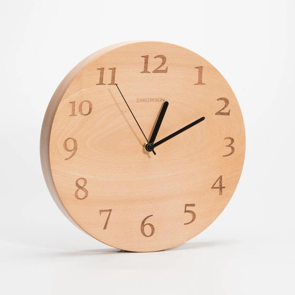 商品The Decent Living|Beech Wood Wall Clock - Digit,价格¥714,第1张图片